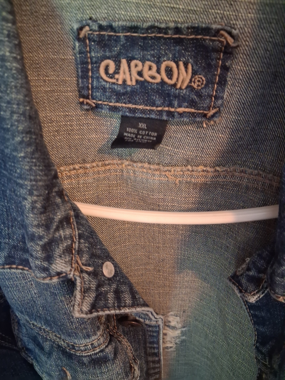 Carbon Washed Blue Denim Jacket with Chest Pockets